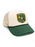 In The Park Hat – front view showing Chastain Park 3.2 Miles woven shield patch