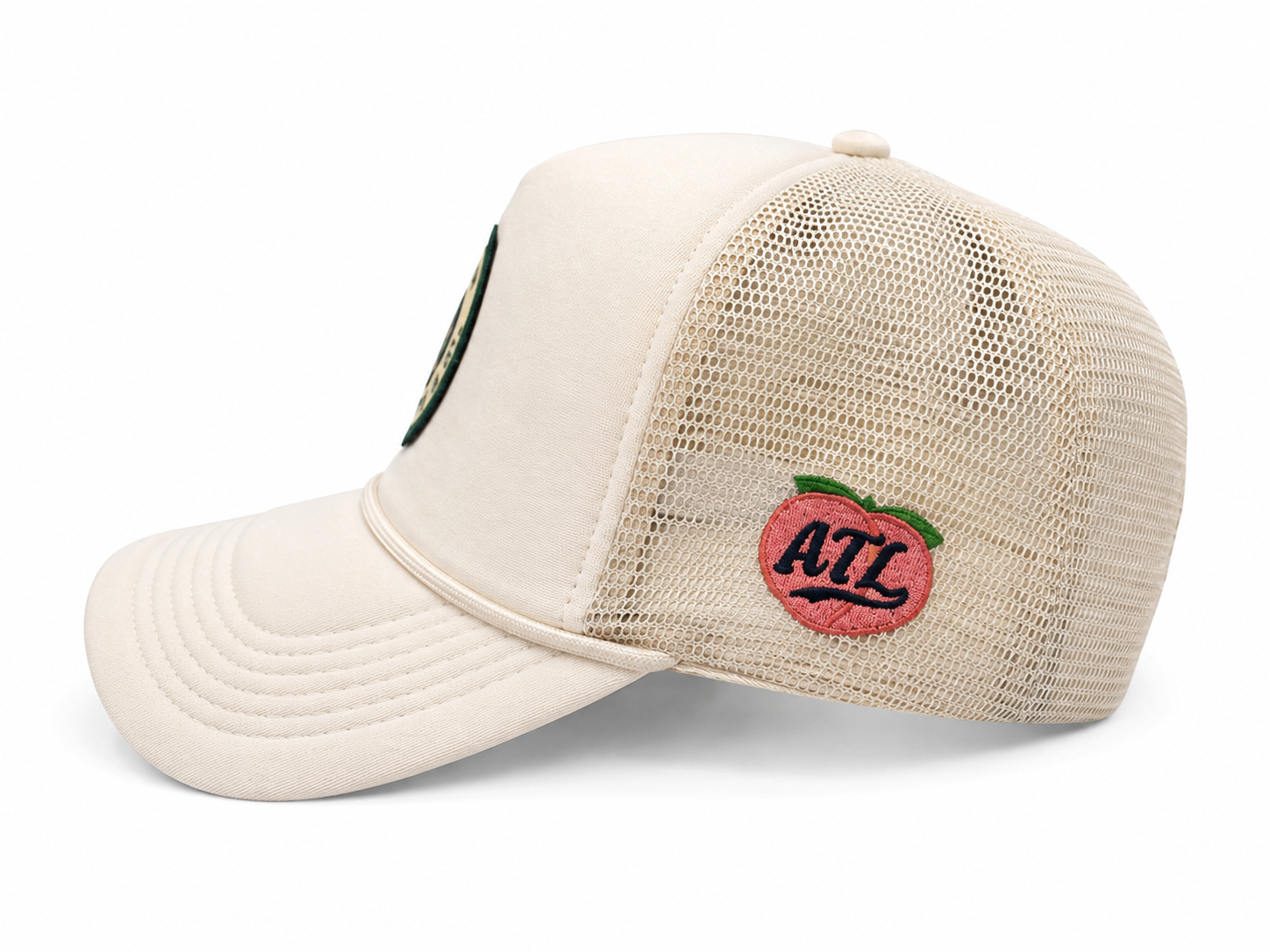 Chastain Park Dog Walking Club Hat – opposite side showing ATL peach embroidery