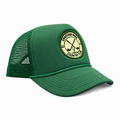 Chastain Park Country Club Trucker Green – straight-on front view showing full crest patch detail