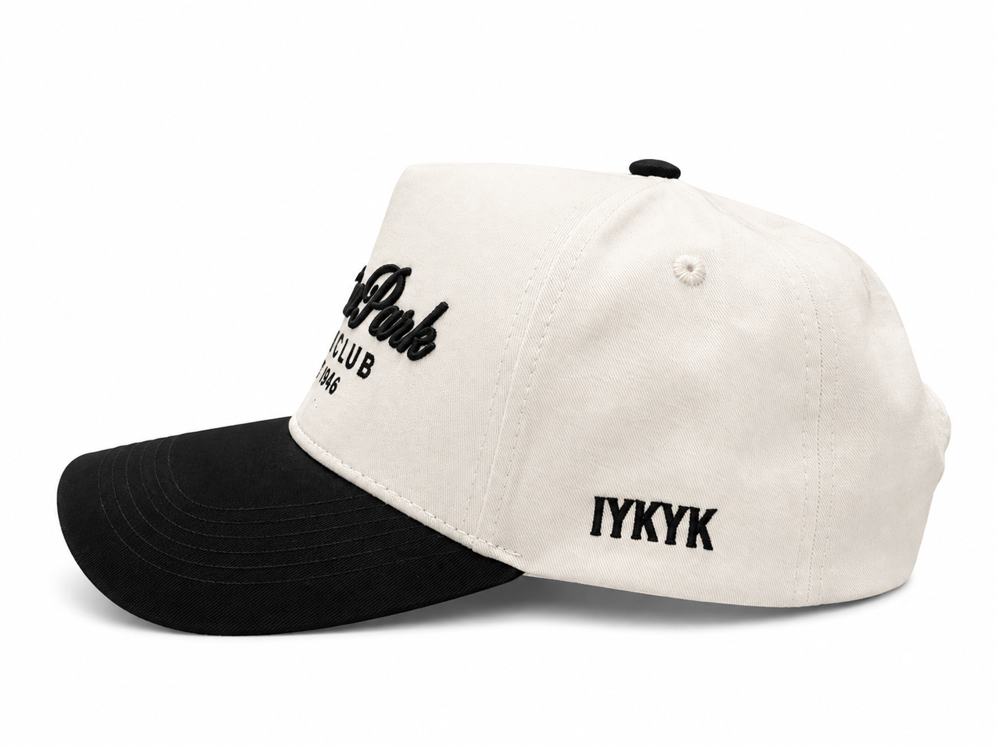 Chastain Park Golf Club Hat – straight-on front view showing full embroidery detail